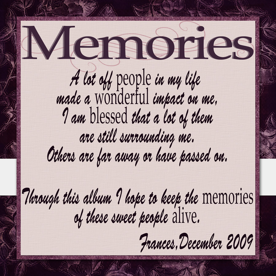 memoriesLow