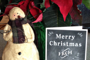 Faux Chalkboard Card